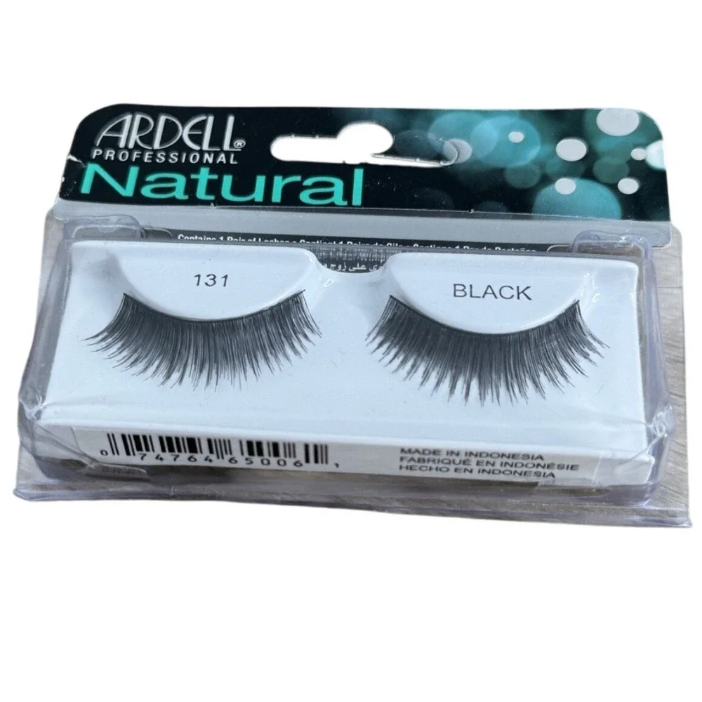 Ardell Professional Natural False Eyelashes 131 Black 1 Pair‎ New